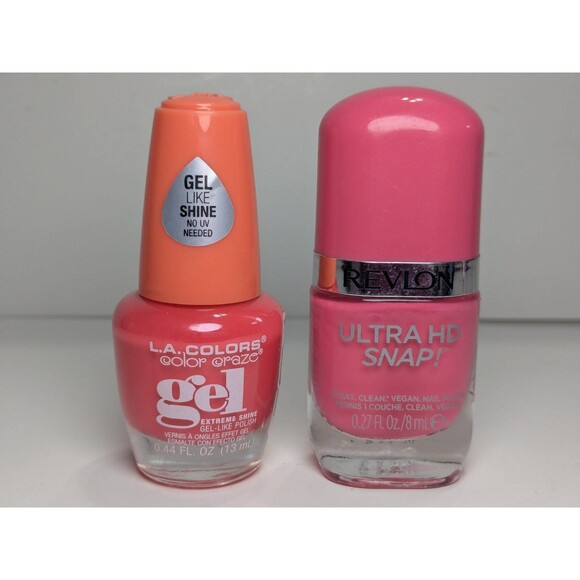 4/$12 (2) Nail Polish: Revlon No Drama & LA Colors What's Up? - Picture 1 of 2